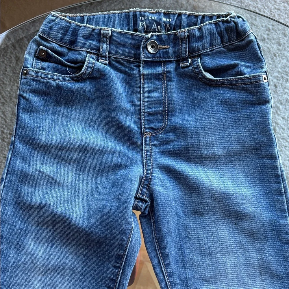 🌟 5/$15: The Children's Place Dark Blue Pull Up Distressed Jeans- Size 5